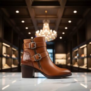 بوت "جاذبية الكاحل البني"